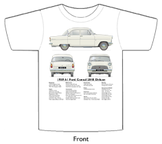 Ford Consul 204E Deluxe 1959-61 T-shirt Front